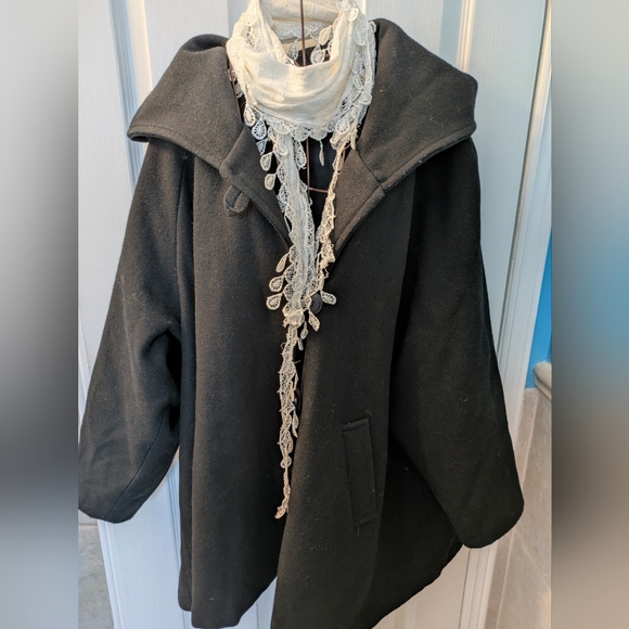 le chateau Jackets & Blazers - Le Chateau Charcoal Hooded Wool Coat